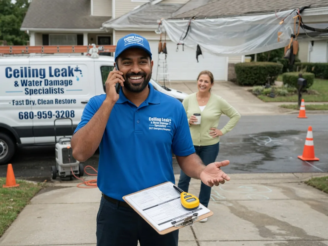 Ceiling Leak Cleanup Staley, NC FAQs